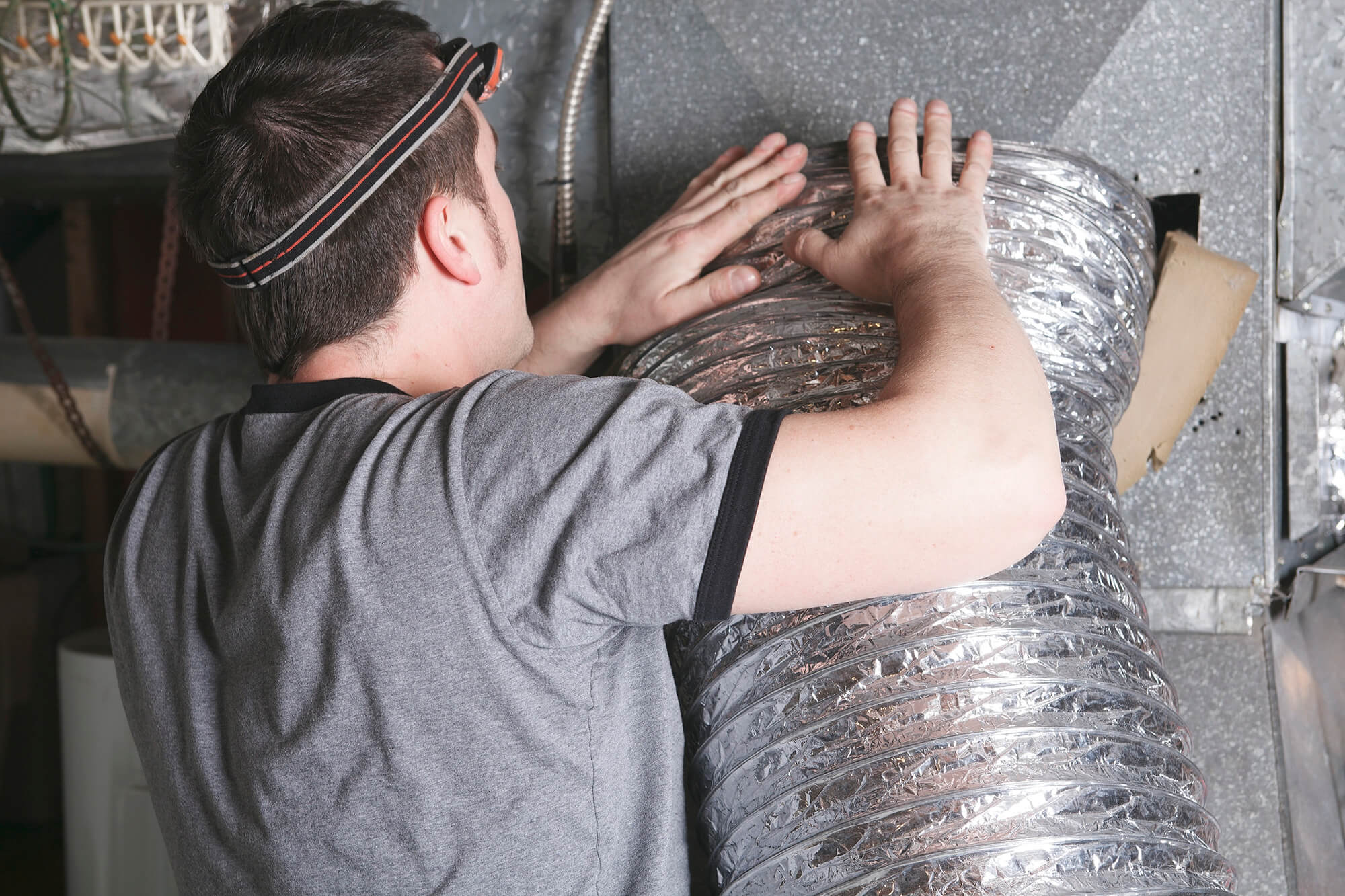 technician-during-Air-Duct-Cleaning-Seattle
