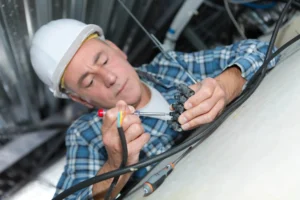 electrician-working-on-Knob-and-Tube-replacement-seattle-1